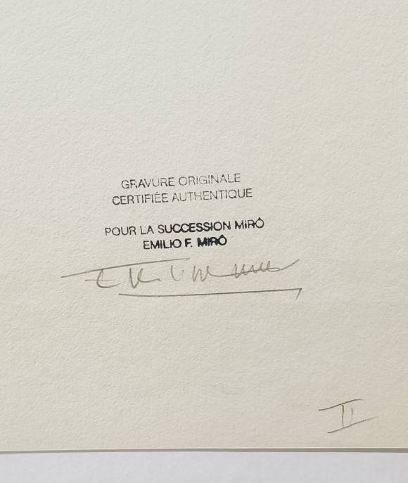 Joan Miró Miró Grabador II 54 100 Subasta Real Subastas de Arte