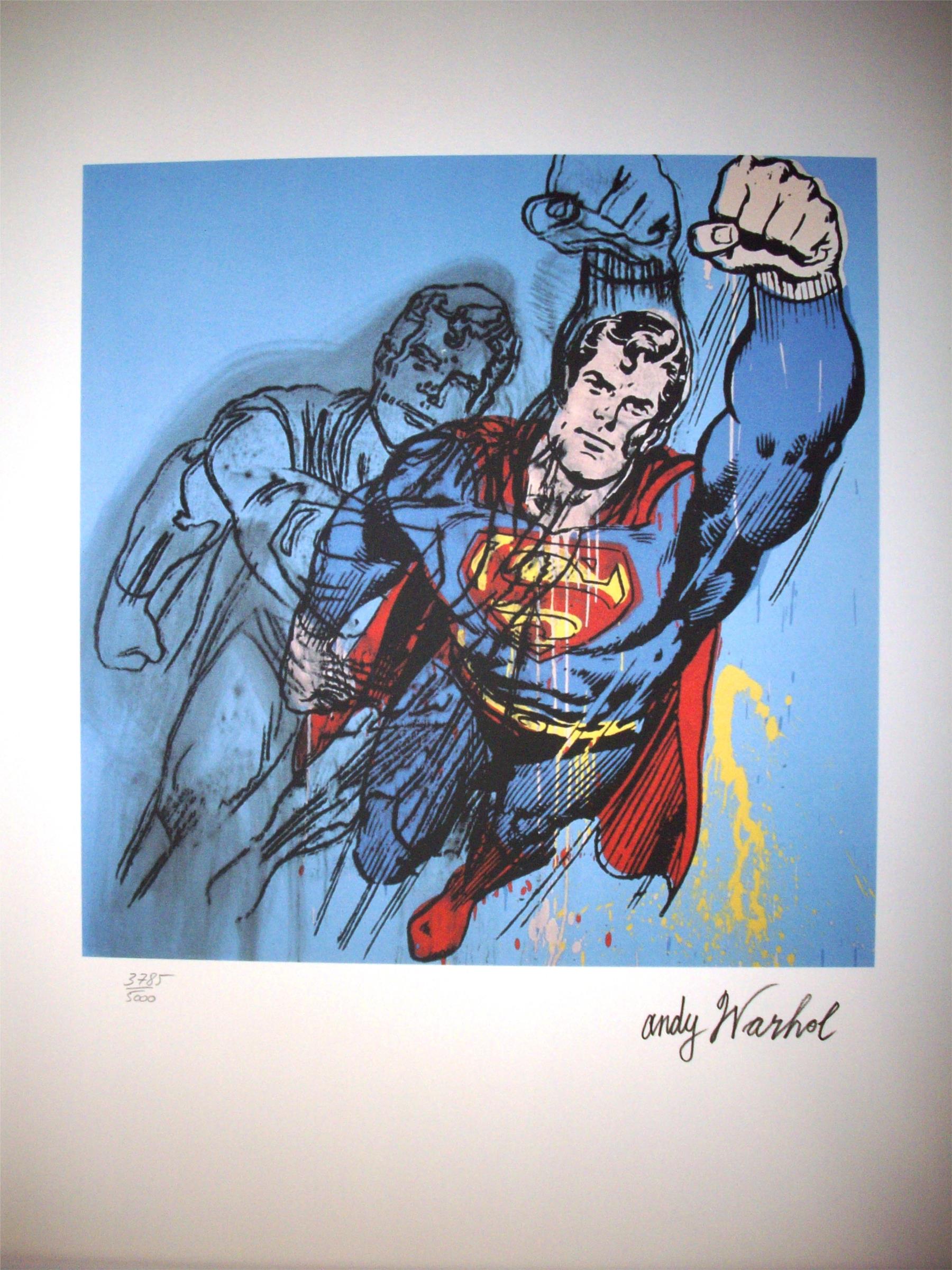 Andy Warhol: "Superman" 3785/5000 - Subasta Real · Subastas de ...