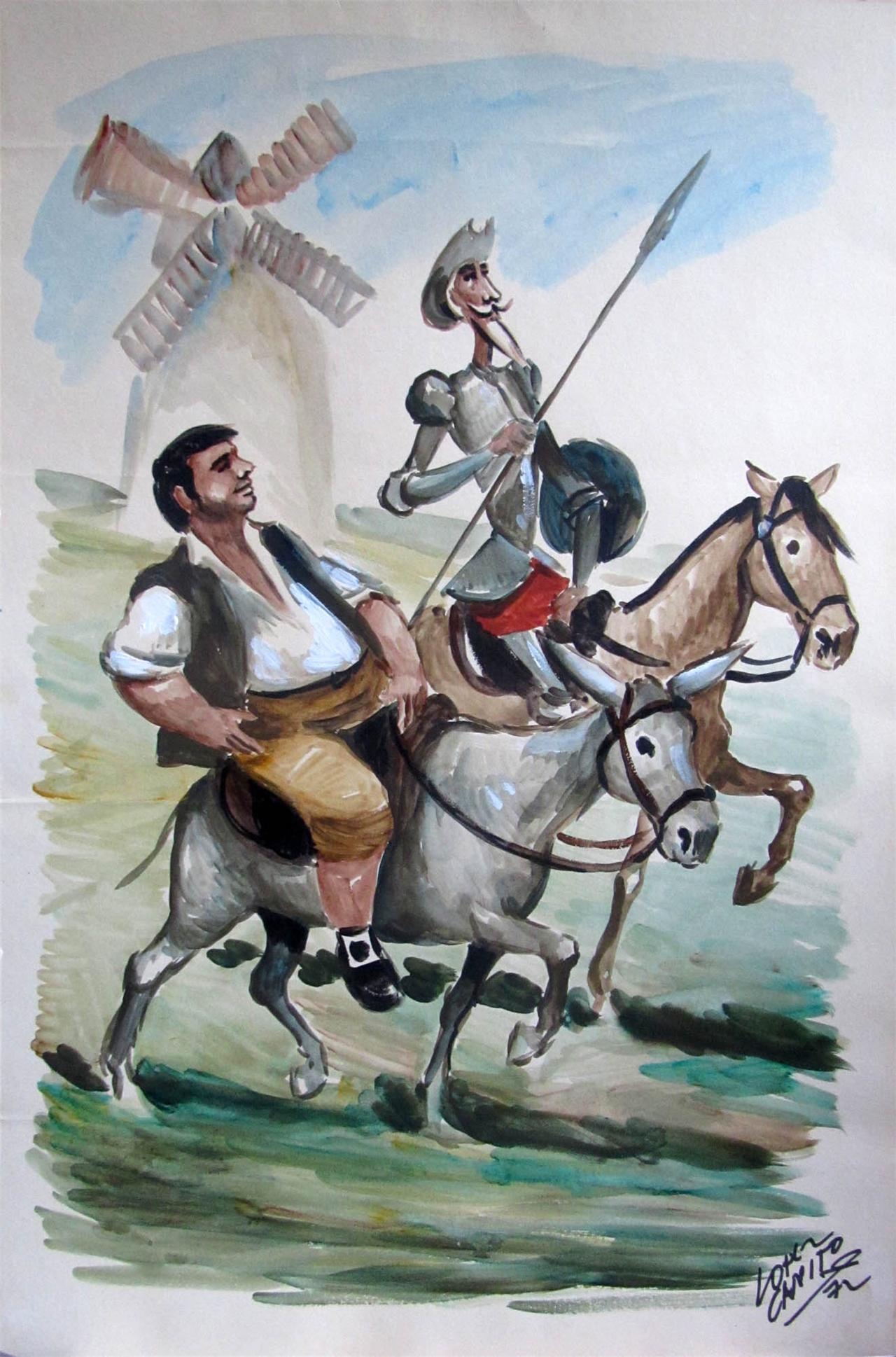 José López Canito: "Don Quijote y Sancho Panza" (1972 ...