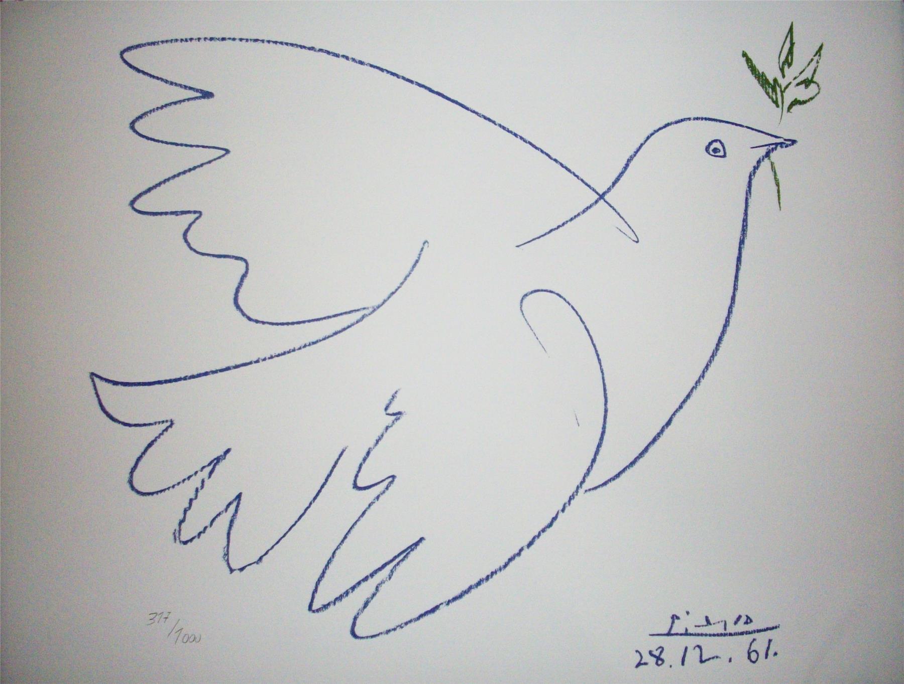 Resultado de imagen de la paloma de la paz de picasso
