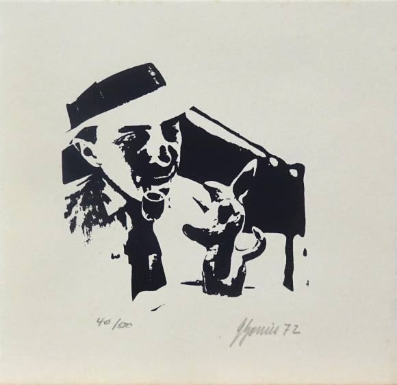 Juan Gomis: litografía sin título (1972) 40/500