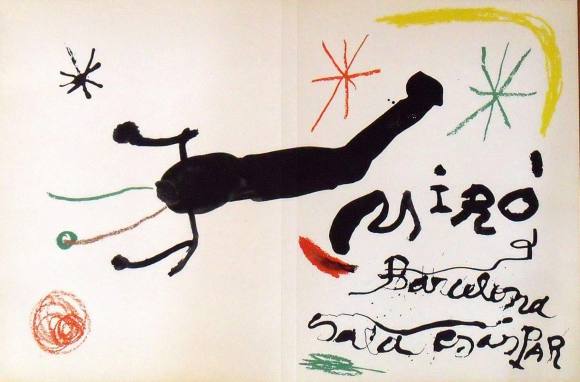 Joan Miró. Litografía Sala Gaspar. Barcelona 1964. Cubierta de 