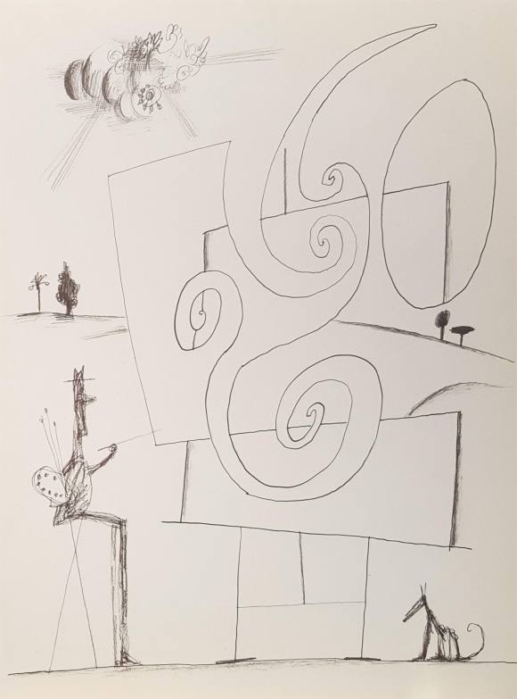 Saul Steinberg "Sin título" (1971) Subasta Real