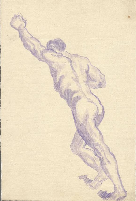 Atilano Vidal Adán. Dibujo sobre papel. 