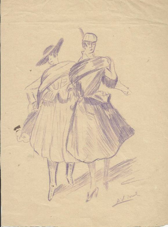 Atilano Vidal Adán. Dibujo sobre papel. 