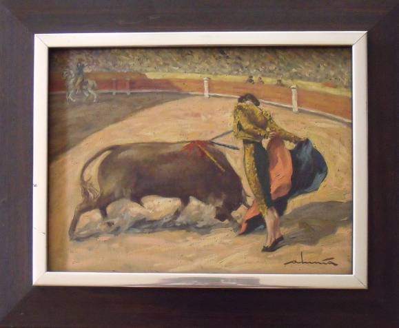 Josep Alumà Sans. Óleo sobre tabla. 