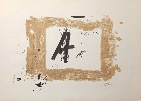 Antoni Tàpies: litografía sin título