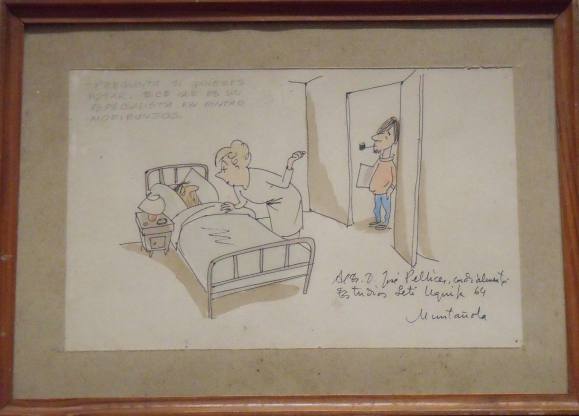 Joaquim Muntañola. Dibujo tinta y rotulador. Escena 