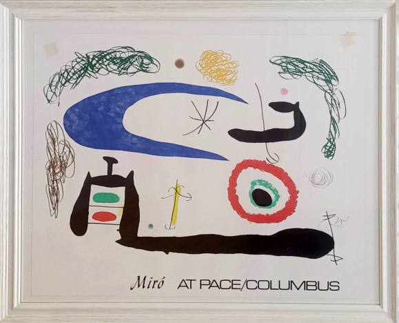 Joan Miró: Cartel Exposición Miró at pace/Columbus
