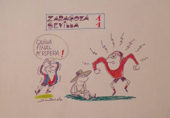 Joaquim Muntañola. Dibujo a rotulador 