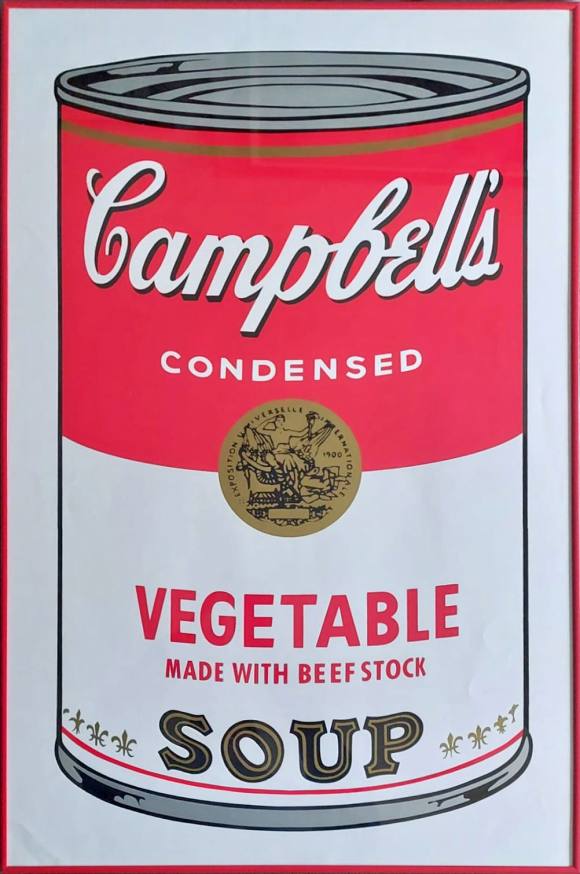 Andy Warhol: VEGETABLE. Campbells soup.