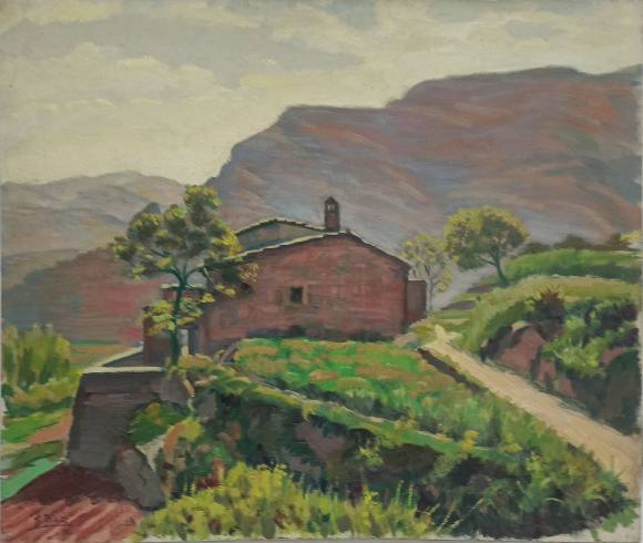 Francisco Díaz Sánchez: óleo sin título (1958)
