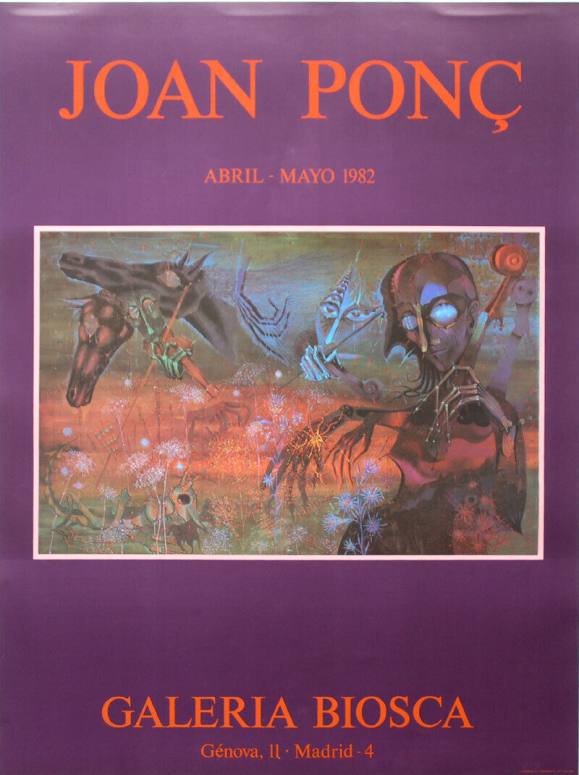 Joan Ponç-Galeria Biosca 1982