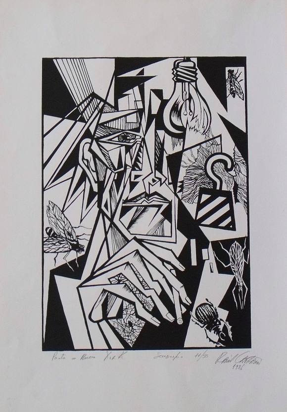 Raul Capitani. Serigrafia 