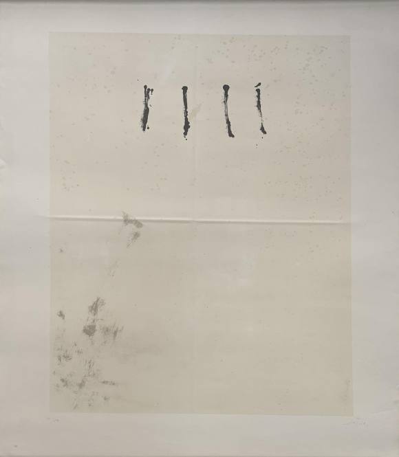 Antoni Tàpies: litografía sin título 24/50 (1964)