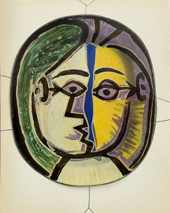 Pablo Picasso: reproducción de plato de cerámica