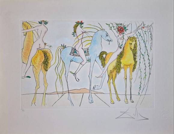 Salvador Dalí.  Hamadryades mimétiques arborescentes.  157/175