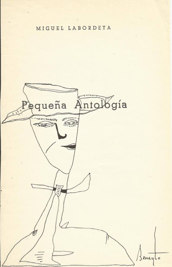 Antonio Beneyto. Dibujo a tinta sobre papel ”Surrealismo”. Firmado a mano. 21,5x13,5 cm. 
