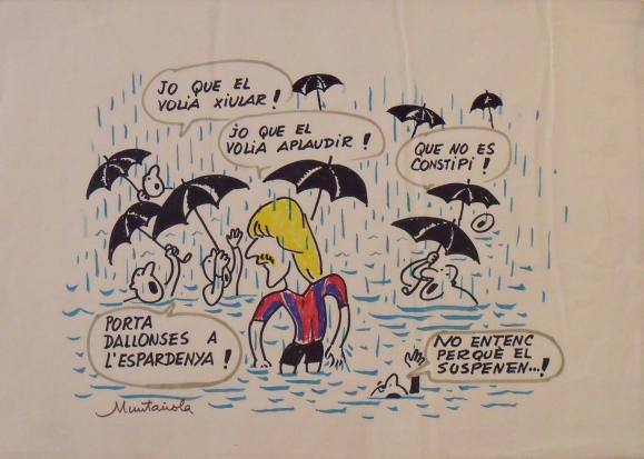 Joaquim Muntañola. Dibujo a rotulador ”Schuster