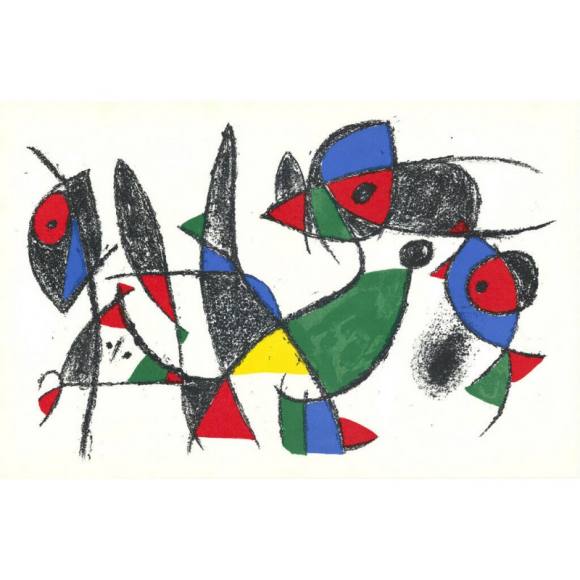 Joan Miró . Litografia original IX