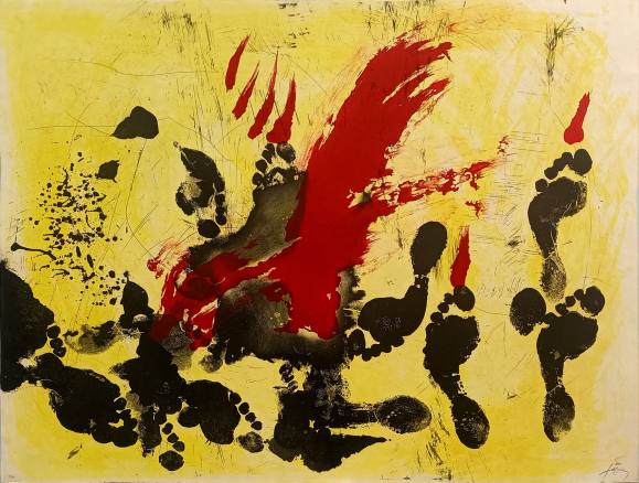 Antoni Tàpies: aguatinta sin título (1972) 8/100