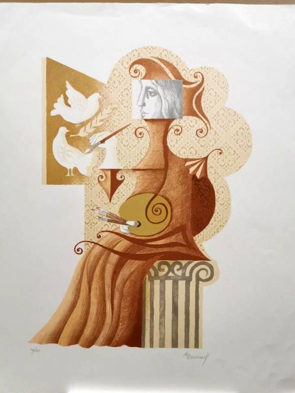 Jordi Pla Domenech. Alegoria de la pintura. 76/100