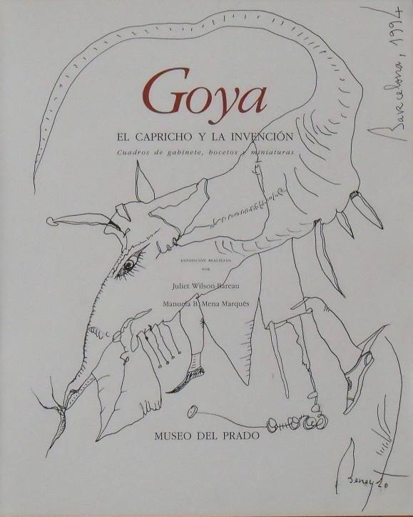 Antonio Beneyto. Dibujo a tinta sobre papel. ”Surrealismo”. Firmado a mano. Barcelona. 1994. 29,5x24 cm.