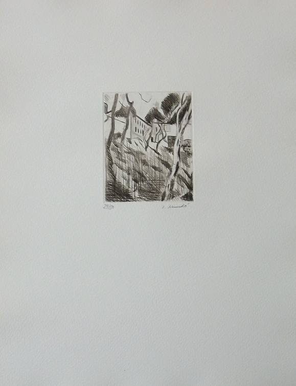 Ignasi Mundó. Grabado 