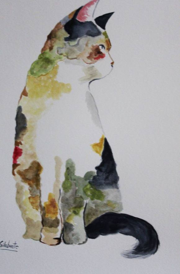 Gato obra de Mercedes Gilaberte 