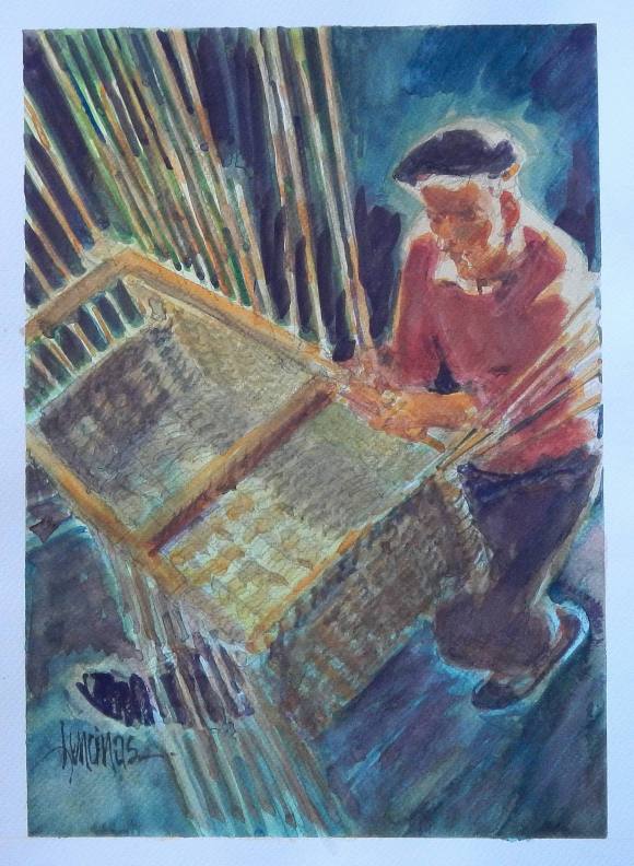Carlos Enrique Lencinas Gómez. Acuarela sobre papel. 