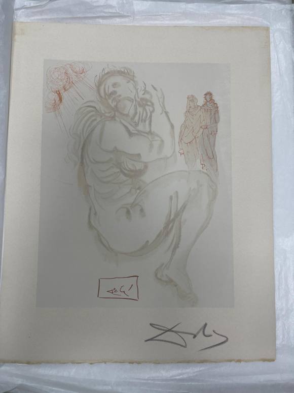 Salavador Dalí - Purgatorio 16 - El alma agazapada