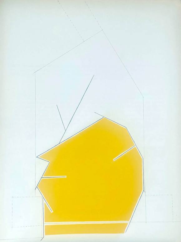 Pablo Palazuelo: Litografia original Derriere le miroir 1970