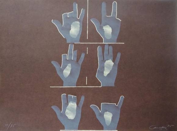 Rafael Canogar: litografía sin título 22/75 (1975)